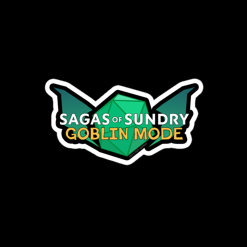 Sagas of Sundry: Goblin Mode Logo Sticker