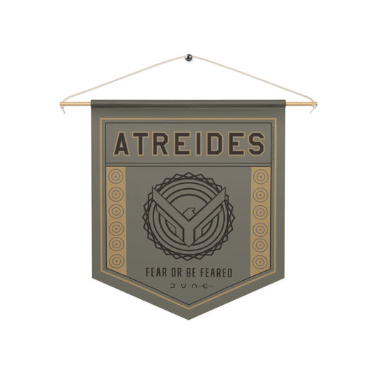 Dune Pennant Atreides-Fremen Fear or Be Feared White