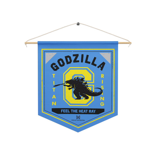 Monsterverse Pennant Godzilla Titan Rising White