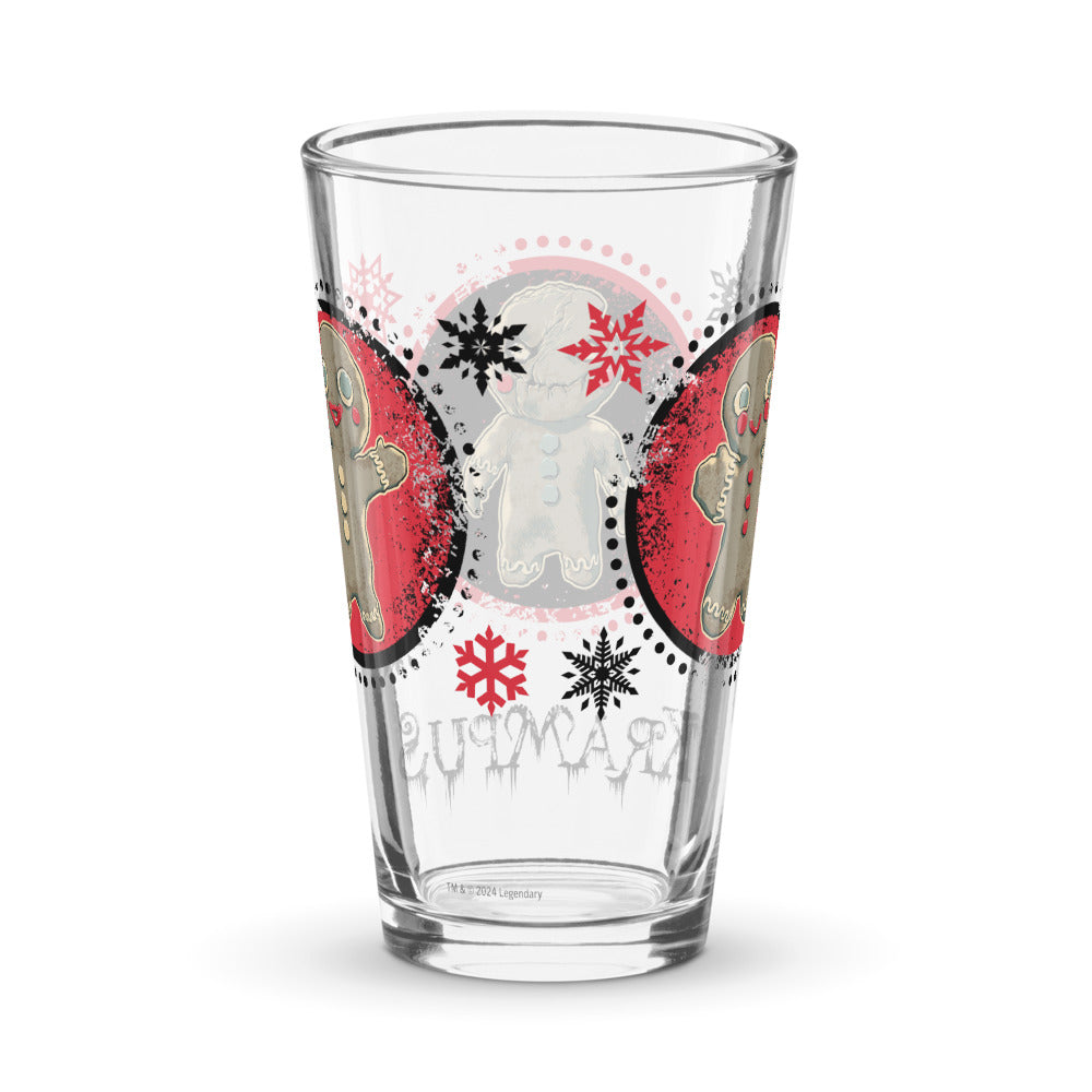 Krampus Gingerbread Men Shaker Pint Glass