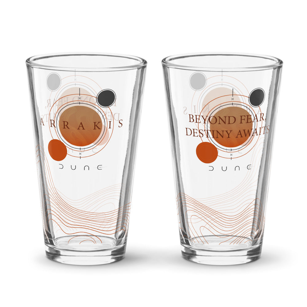 Dune Beyond Fear, Destiny Awaits Pint Glass