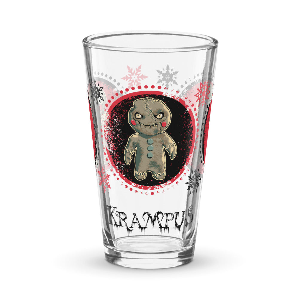 Krampus Gingerbread Men Shaker Pint Glass