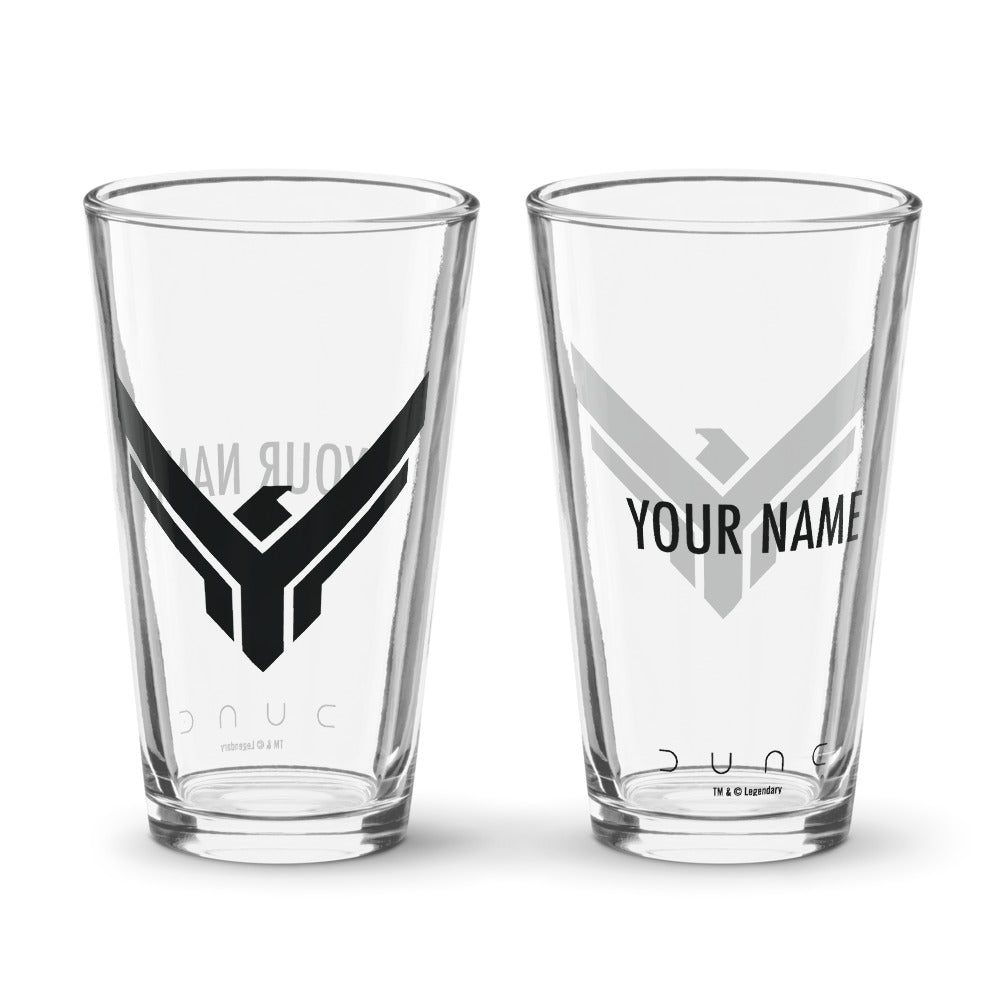 Dune House Atreides Personalized Pint Glass