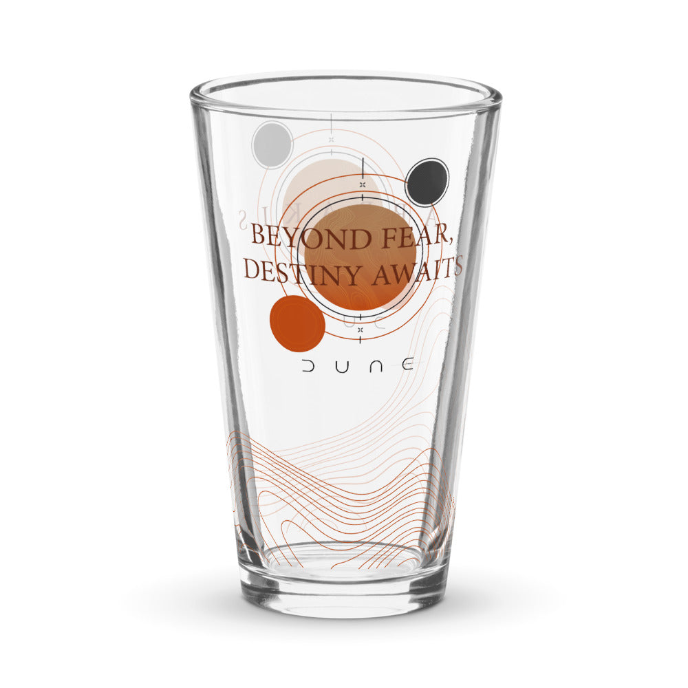 Dune Beyond Fear, Destiny Awaits Pint Glass