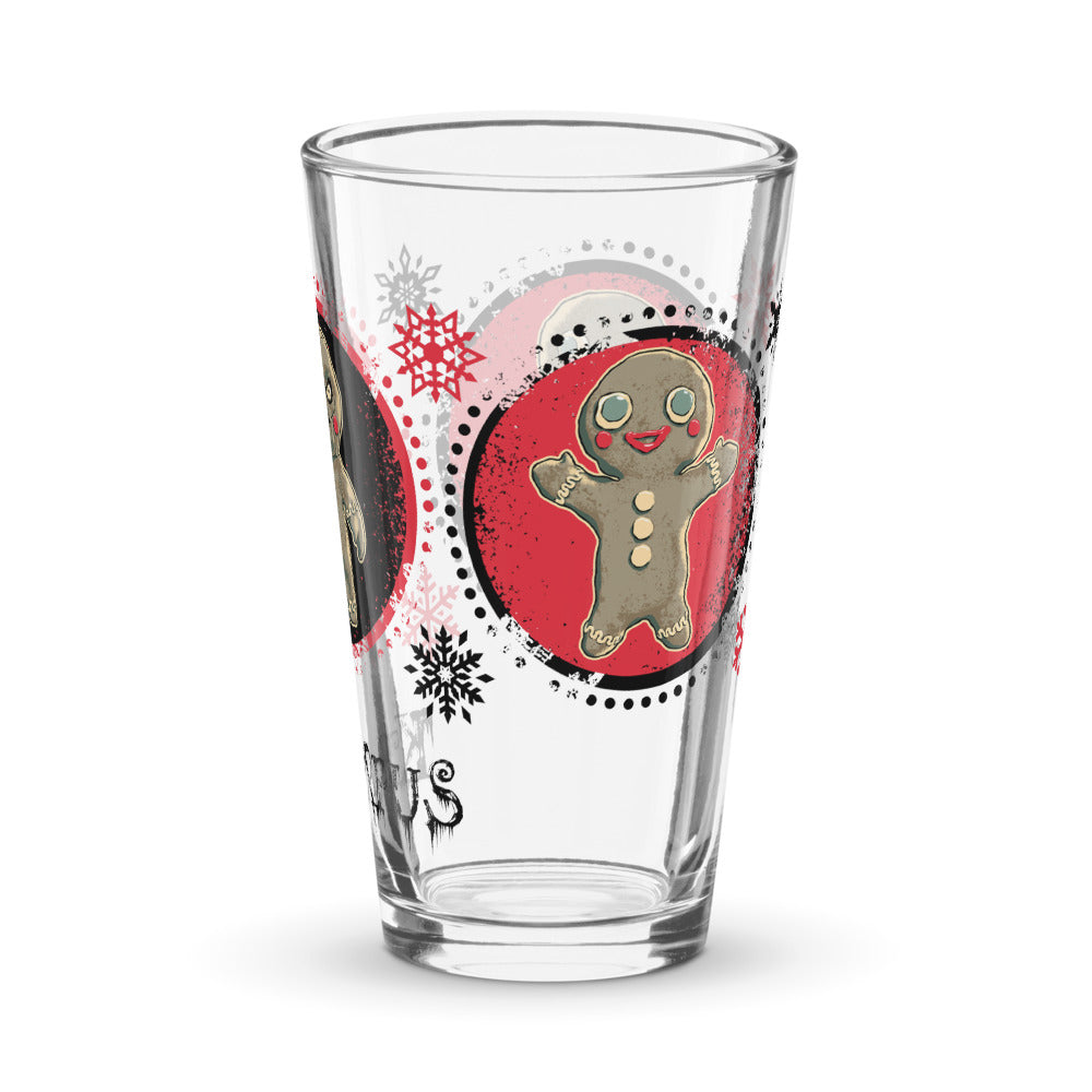 Krampus Gingerbread Men Shaker Pint Glass