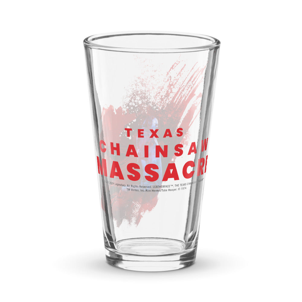 Texas Chainsaw Massacre Killer Motif Pint Glass