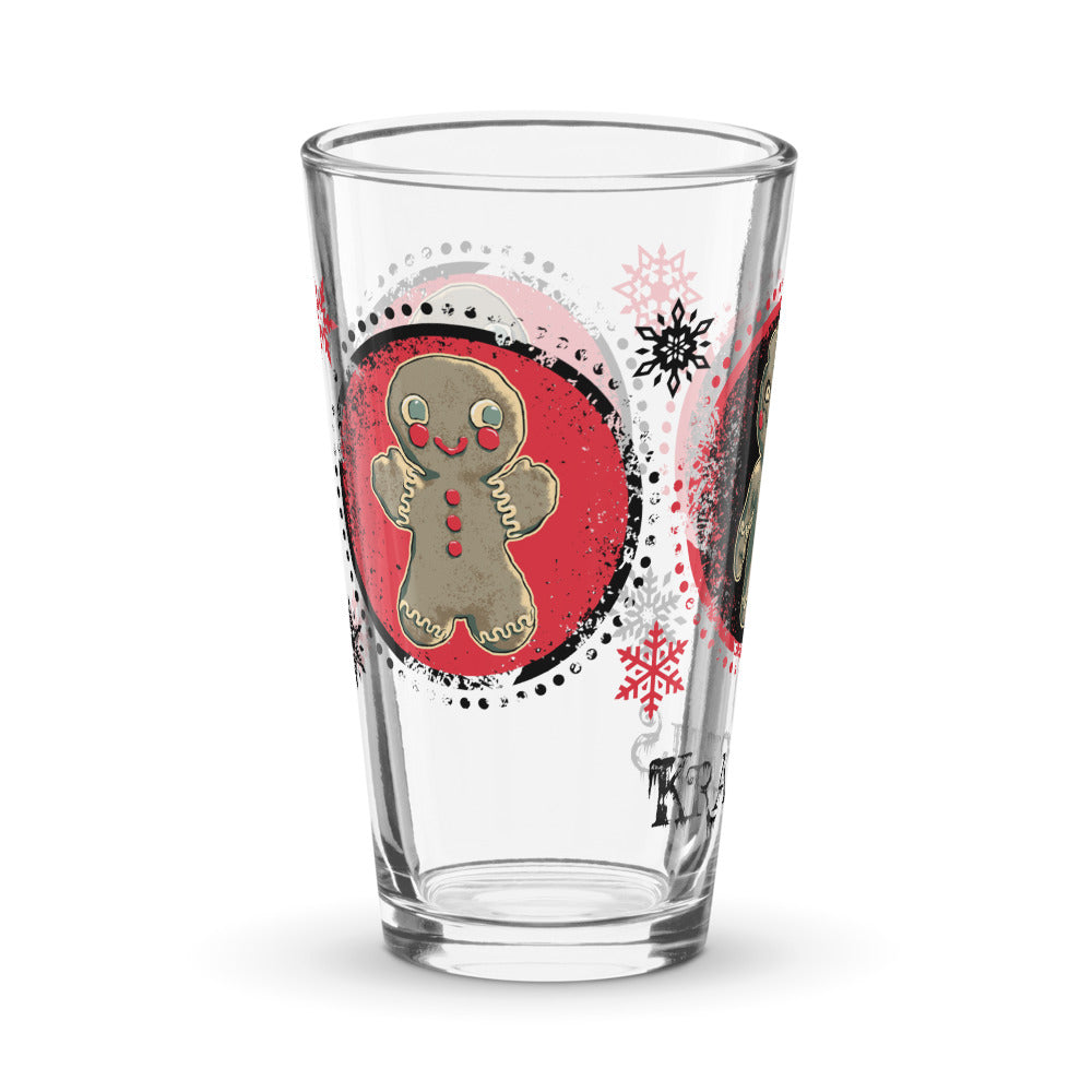 Krampus Gingerbread Men Shaker Pint Glass