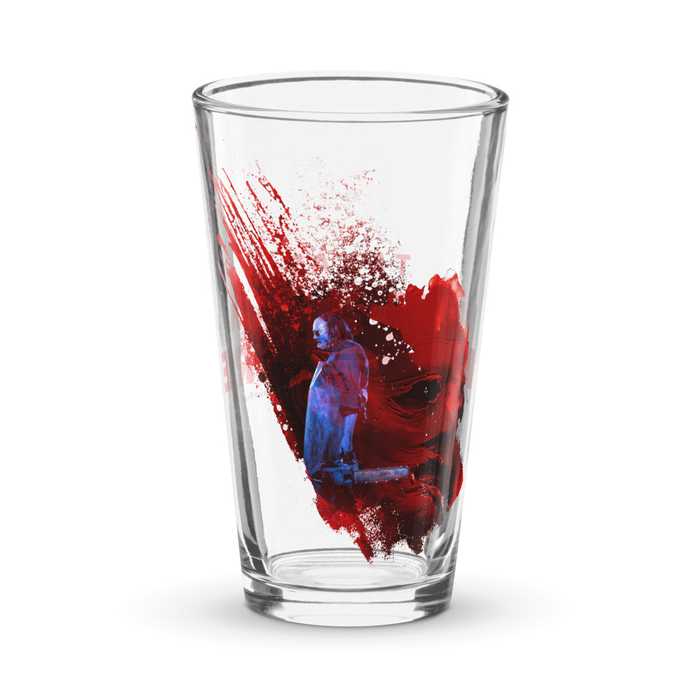 Texas Chainsaw Massacre Killer Motif Pint Glass