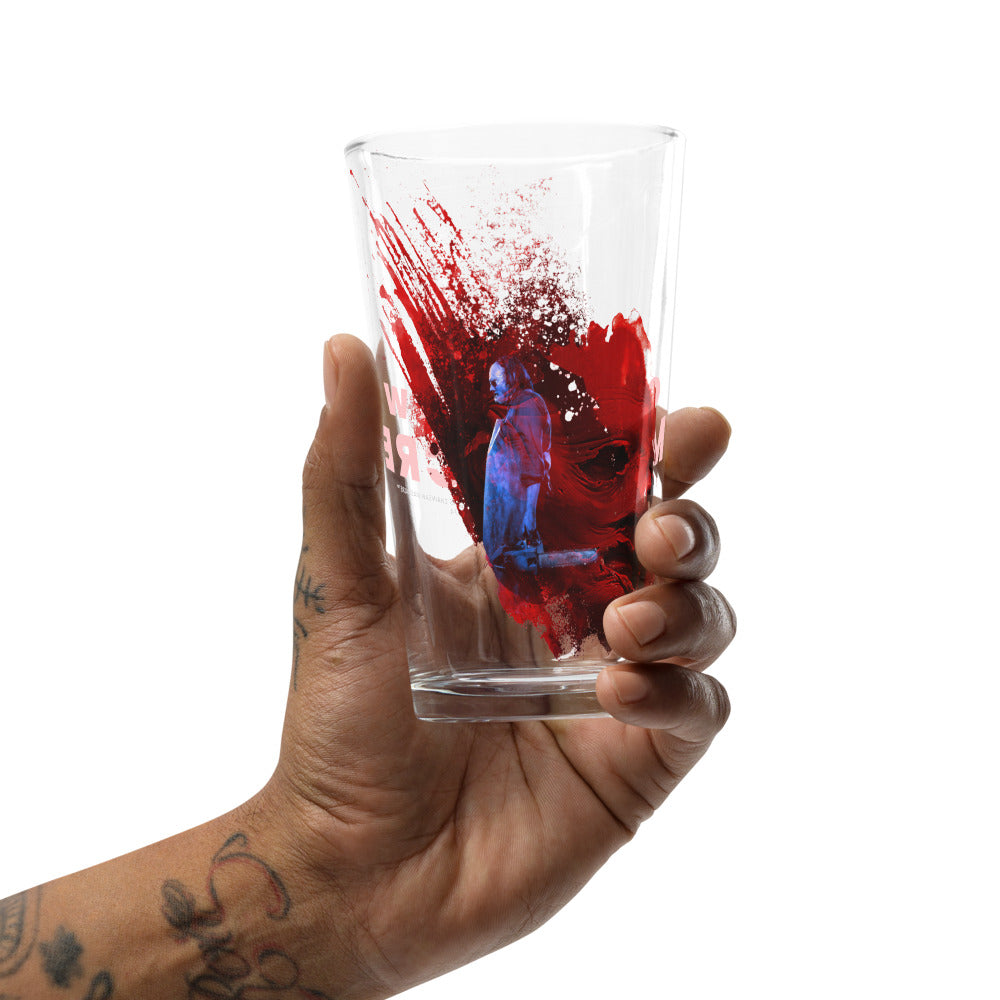 Texas Chainsaw Massacre Killer Motif Pint Glass