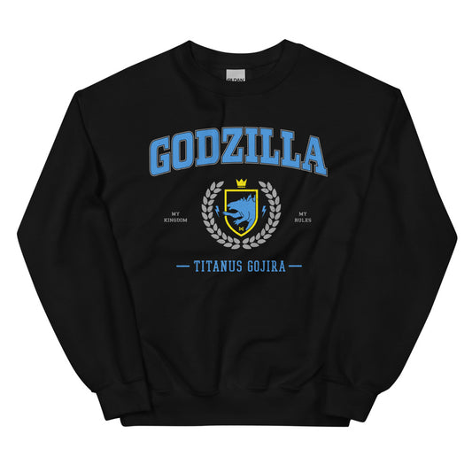 Monsterverse Crewneck Sweatshirt Godzilla Collegiate Black