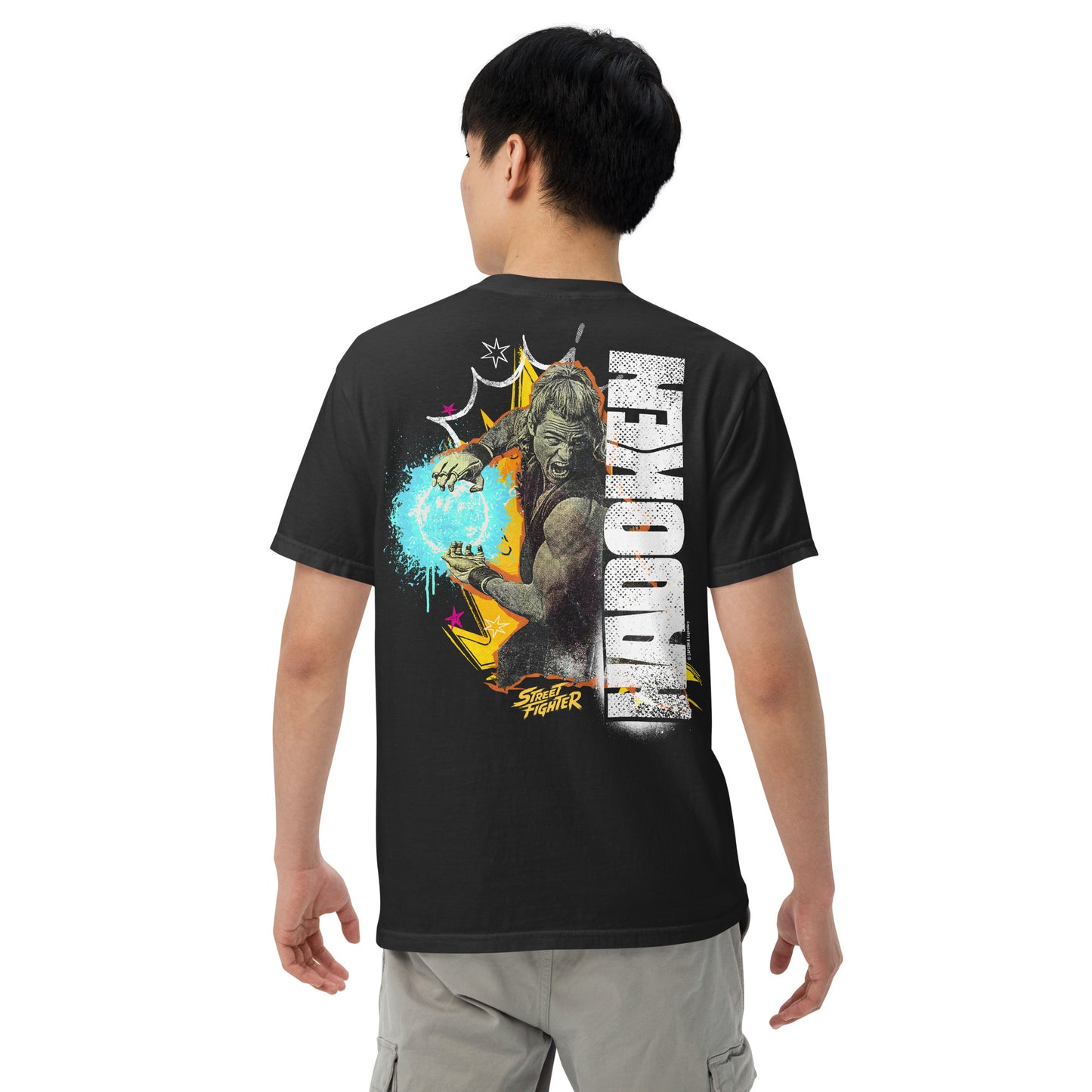 Street Fighter Comfort Colors T-Shirt Hadoken