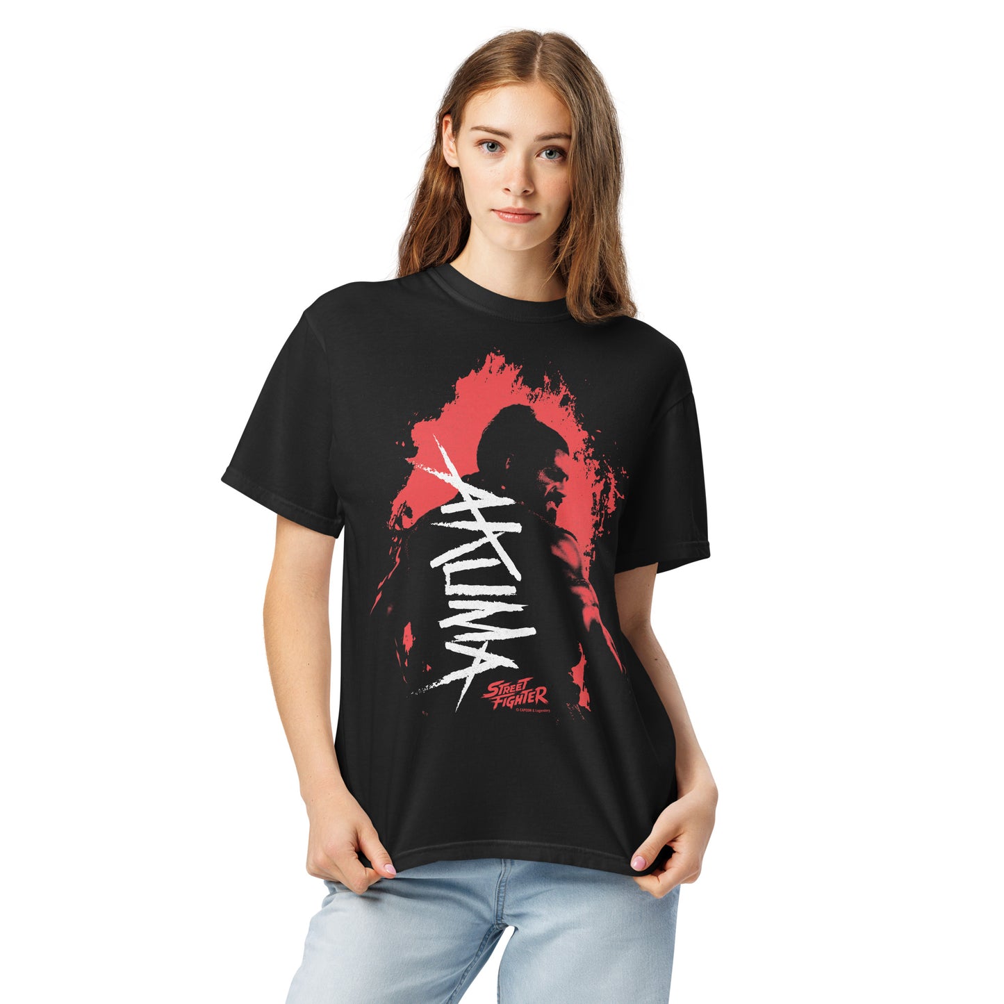 Street Fighter Comfort Colors T-Shirt Akuma