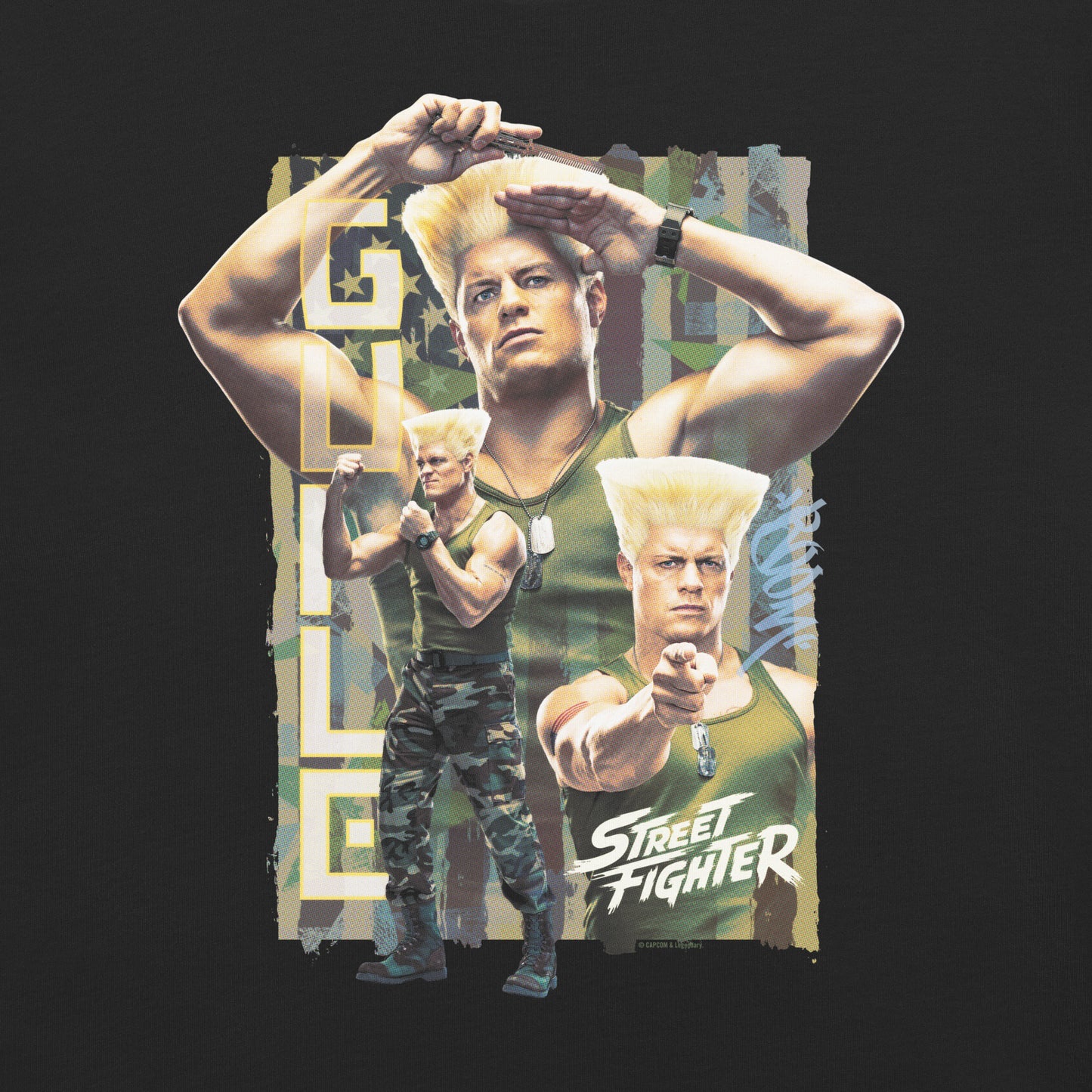 Street Fighter Comfort Colors T-Shirt Guile