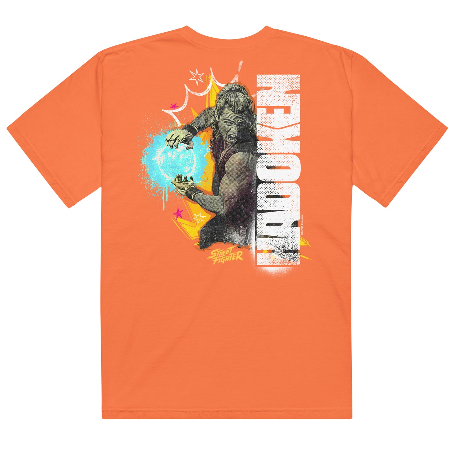 Street Fighter Comfort Colors T-Shirt Hadoken