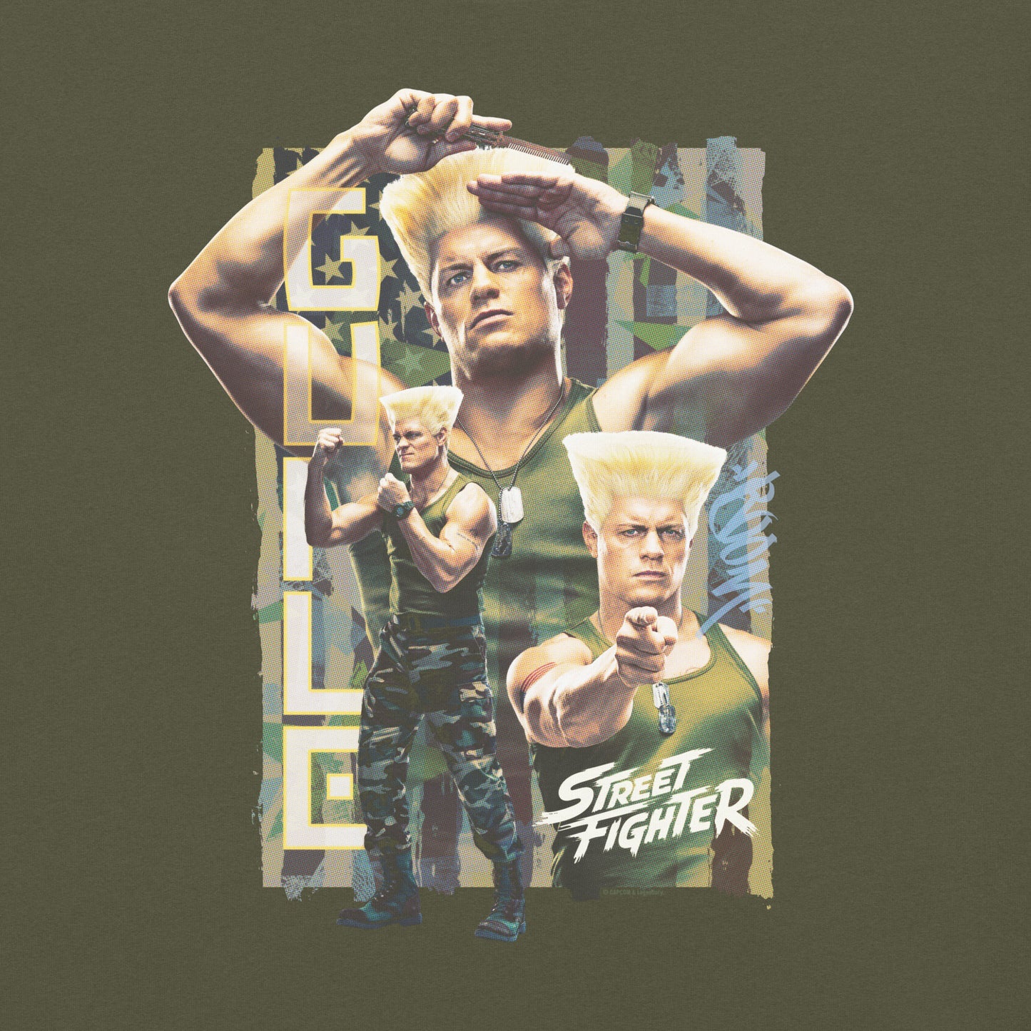 Street Fighter Comfort Colors T-Shirt Guile