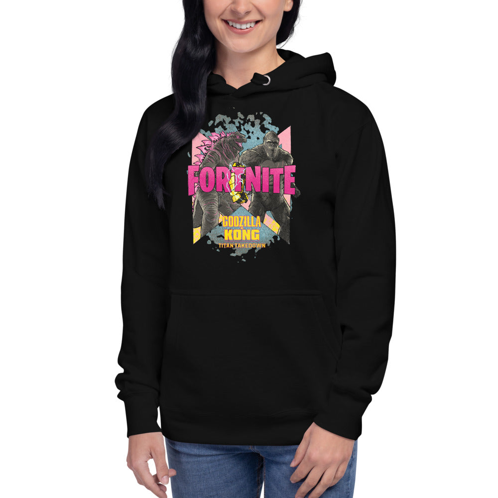 Godzilla x Kong x Fortnite Adult Hoodie