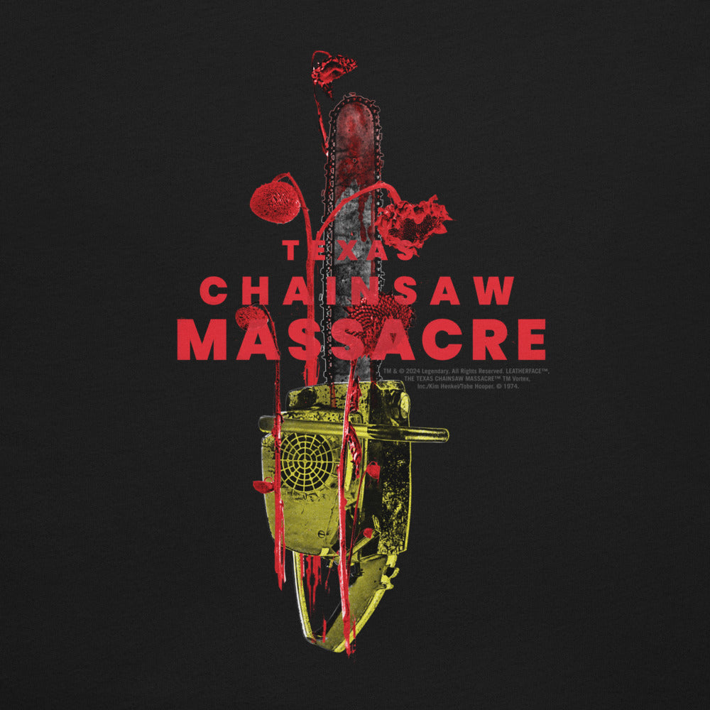 Texas Chainsaw Massacre Floral Chainsaw T-Shirt