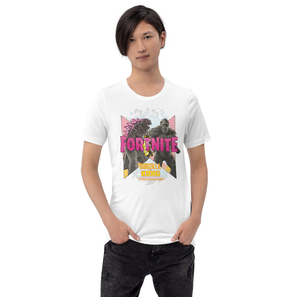 Godzilla x Kong x Fortnite Adult T-Shirt