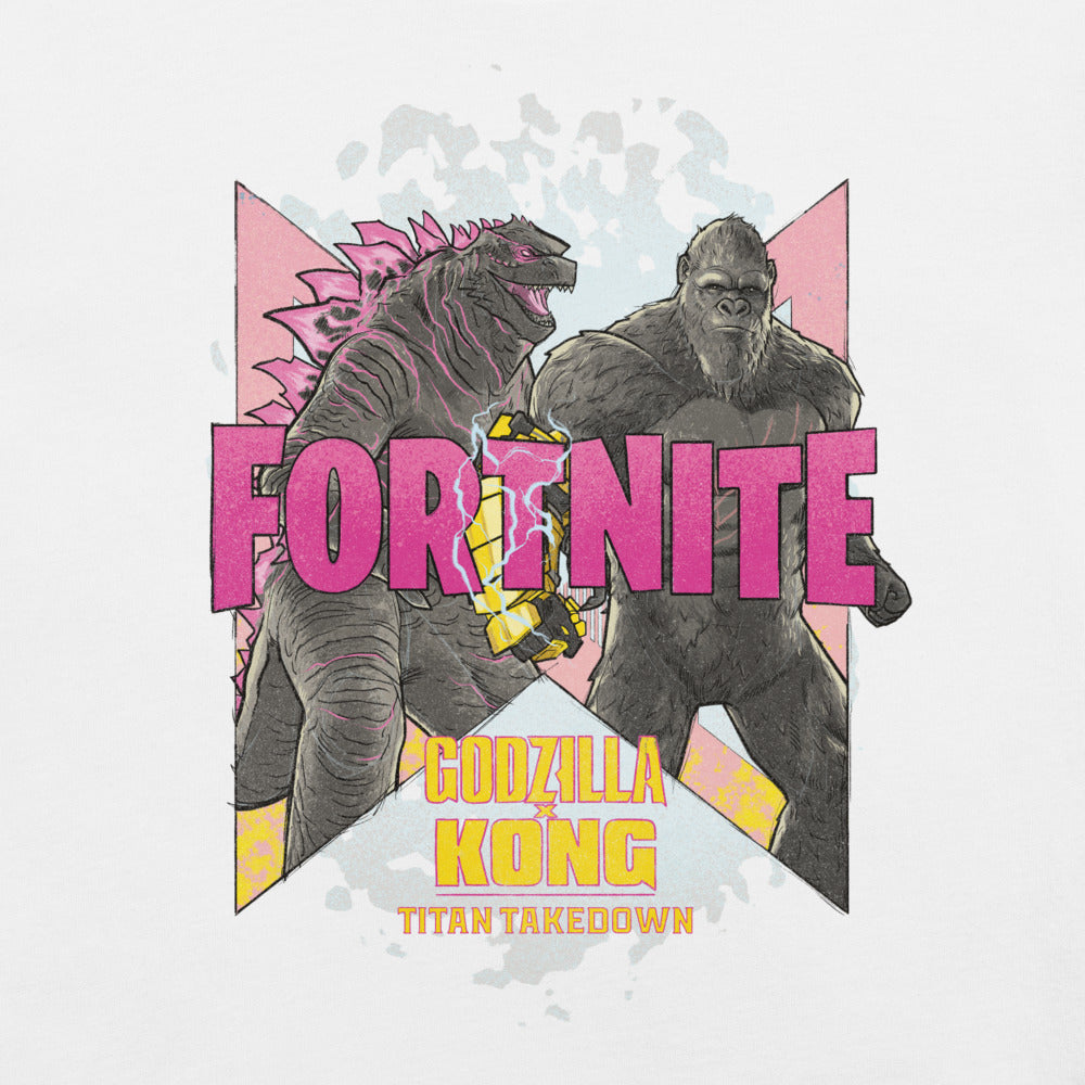 Godzilla x Kong x Fortnite Adult T-Shirt