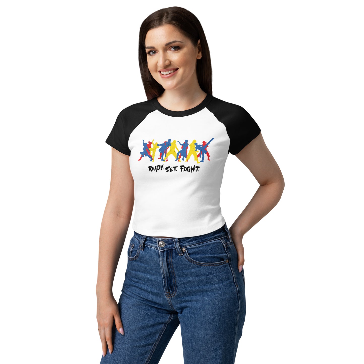 Street Fighter Raglan Baby Tee Ready. Set. Fight