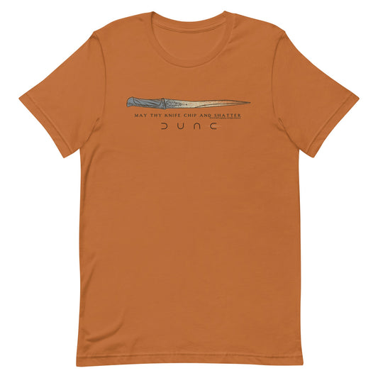 Dune May Thy Knife Chip and Shatter Adult T-Shirt