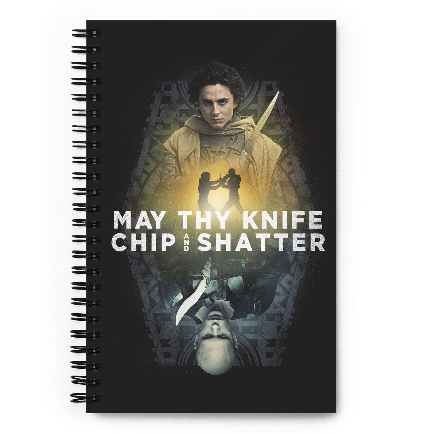 Dune May Thy Knife Chip and Shatter Spiral Notebook