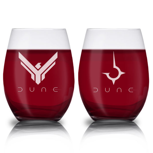 Dune House Atreides House Harkonnen Wine Glass Set of 2