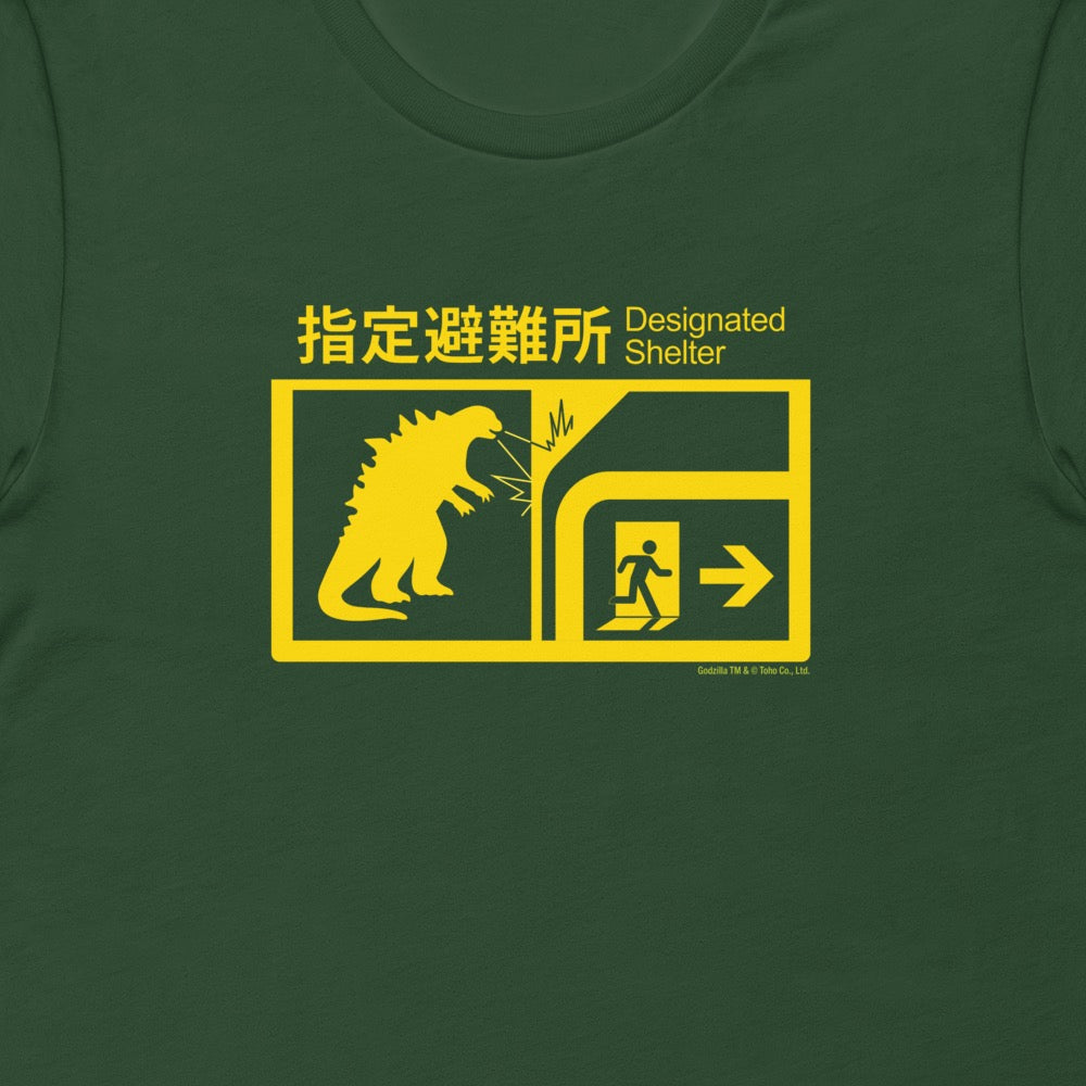 Monsterverse In Case of Godzilla Attacks Adult T-Shirt