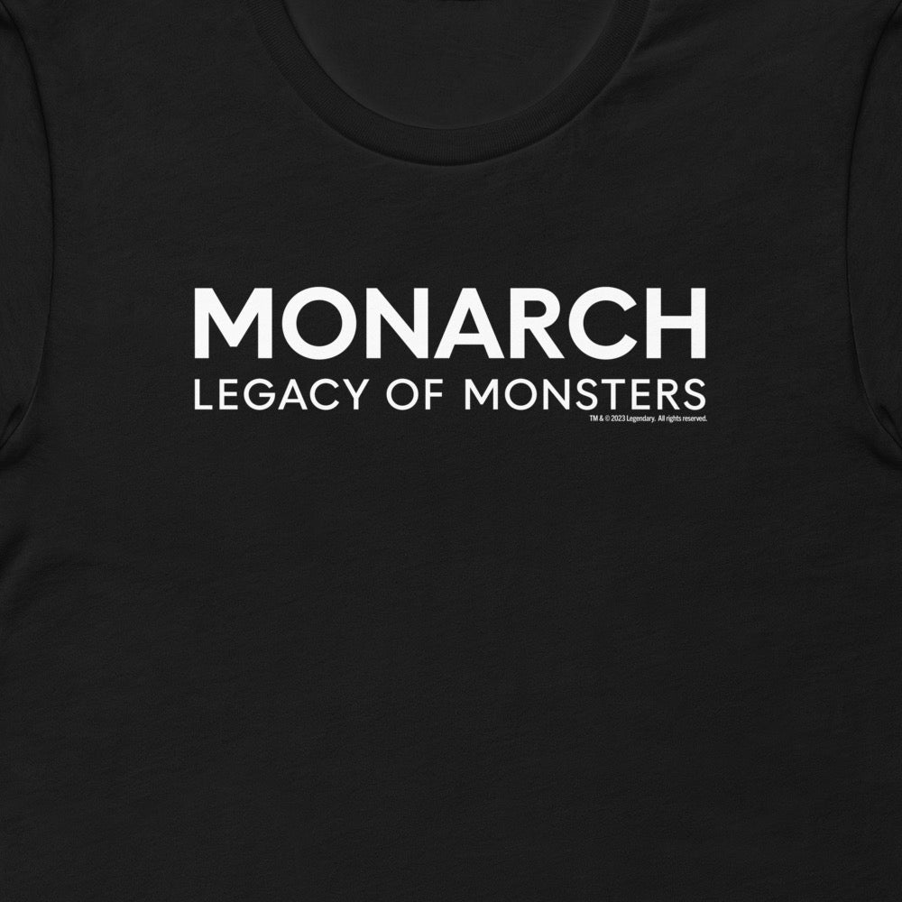 monarch legacy of monsters merchandise Monsterverse Monarch: Legacy of Monsters Logo Adult T-Shirt Black / L
