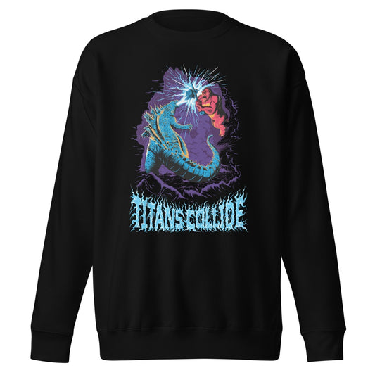 Monsterverse Titans Collide Fleece Crewneck Sweatshirt